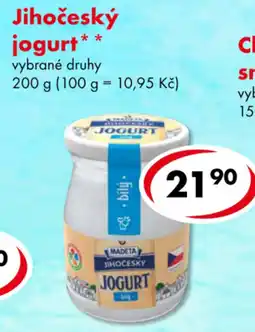 CBA Madeta jihočeský jogurt bílý nabídka
