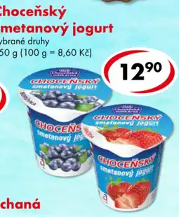 CBA Chocensky smetanovy jogurt nabídka