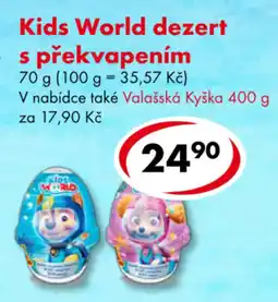 CBA Kids World dezert s překvapením nabídka