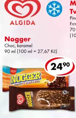CBA Algida nogger choc karamel nabídka