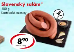CBA Kostelecké uzeniny slovenský salám nabídka