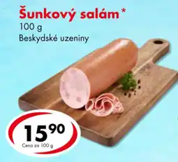 CBA Beskydské uzeniny šunkový salám nabídka