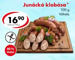 CBA Váhala junácká klobása nabídka