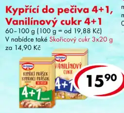CBA Dr. Oetker kypřicí do pečiva 4+1 vanilínový cukr 4+1 nabídka