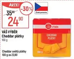Globus Váš výběr cheddar plátky nabídka