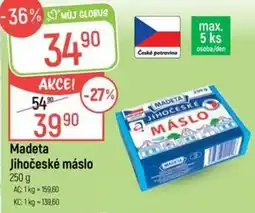 Globus Madeta jihočeské máslo nabídka