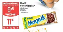 Globus Nestlé cereální tyčinky nabídka