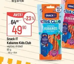 Globus Snack IT Kabanos Kids Club nabídka