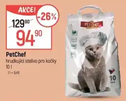 Globus PetChef hrudkující stelivo pro kočky nabídka