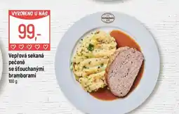 Globus Restaurace Vepřová sekaná pečeně se šťouchanými bramborami nabídka