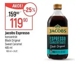 Globus Jacobs Espresso koncentrát Black Original Sweet Caramel nabídka