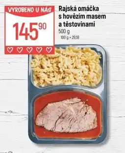 Globus Rajská omáčka s hovězím masem a těstovinami nabídka
