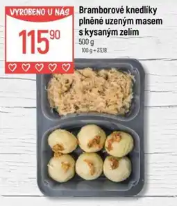 Globus Bramborové knedlíky plněné uzeným masem s kysaným zelím nabídka