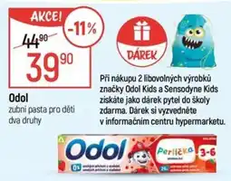 Globus Odol zubní pasta pro děti dva druhy nabídka