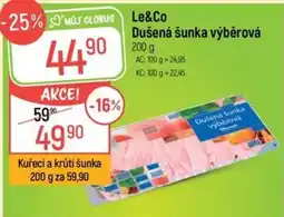Globus Le&Co dušená šunka výběrová nabídka