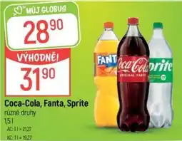 Globus Coca-Cola, Fanta, Sprite nabídka