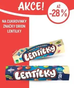 Globus Orion lentilky s bílou čokoládou nabídka