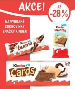 Globus Kinder cukrovinky nabídka