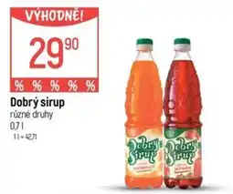 Globus Dobrý sirup různé druhy nabídka