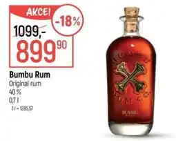 Globus Bumbu rum original nabídka