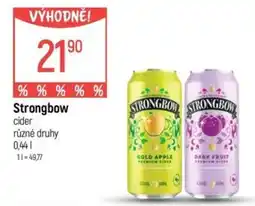 Globus Strongbow cider nabídka