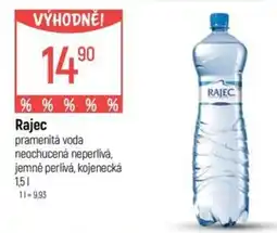 Globus Rajec pramenitá voda neochucená neperlivá, jemně perlivá, kojenecká nabídka