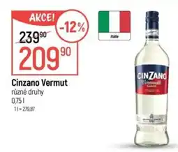 Globus Cinzano Vermut nabídka