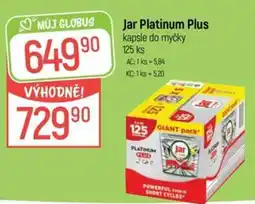 Globus Jar Platinum Plus kapsle do myčky nabídka