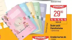 Globus Clairefontaine školní sešit nabídka