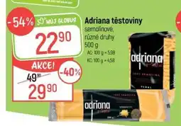 Globus Adriana těstoviny nabídka