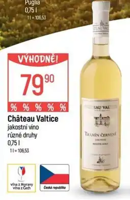 Globus Château Valtice jakostní víno různé druhy nabídka