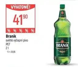 Globus Braník světlé výčepní pivo nabídka