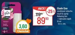 Globus Glade One osvěžovač vzduchu touch & spray Relaxing Zen nabídka