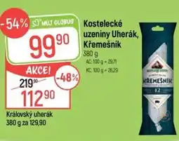 Globus Kostelecké uzeniny Uherák, Křemešník nabídka