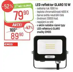 Globus Emos led reflektor glaro 10 w nabídka