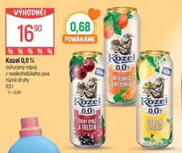 Globus Kozel 0,0% ochucený nápoj nabídka