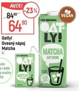 Globus Oatly ovesný nápoj matcha nabídka