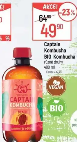 Globus Captain Kombucha Bio Kombucha nabídka