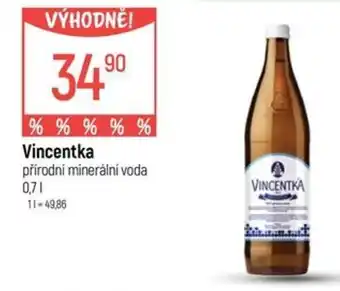 Globus Vincentka přírodní minerální voda nabídka