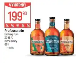 Globus Professorado karibský rum nabídka