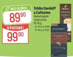 Globus Tchibo Davidoff a Cafissimo nabídka