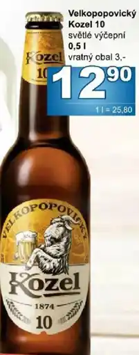 Jip Kozel Velkopopovický 10 nabídka