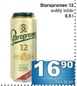 Jip Staropramen 12 světlý ležák nabídka
