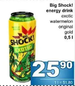 Jip Big Shock! energy drink exotic watermelon original gold nabídka