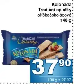 Jip Kolonáda tradiční oplatky oříškočokoládové nabídka