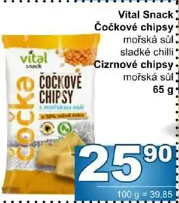 Jip Vital Snack Čočkové chipsy s mořskou solí nabídka