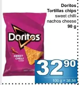 Jip Doritos tortilla chips sweet chilli nachos cheese nabídka