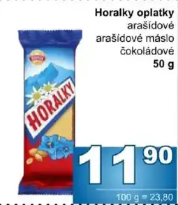 Jip Horalky arašídové arašídové máslo čokoládové nabídka