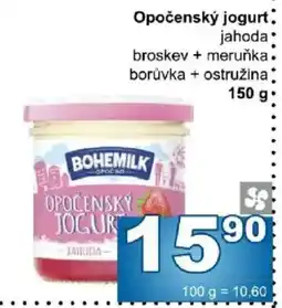 Jip Bohemilk opočenský jogurt jahoda nabídka