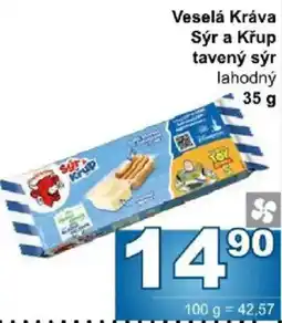 Jip Veselá Kráva Sýr a Krůp tavený sýr lahodný nabídka